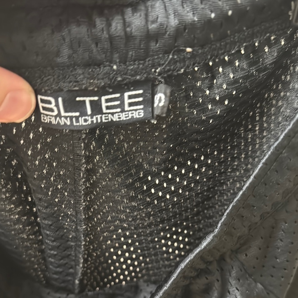 BRIAN LICHTENBERG Vintage Black Mesh Shorts with White 'Ballin' Text - Picture 8 of 8
